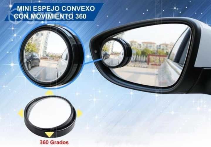 Mini Espejo Convexo 360 Punto Ciego Para Autos