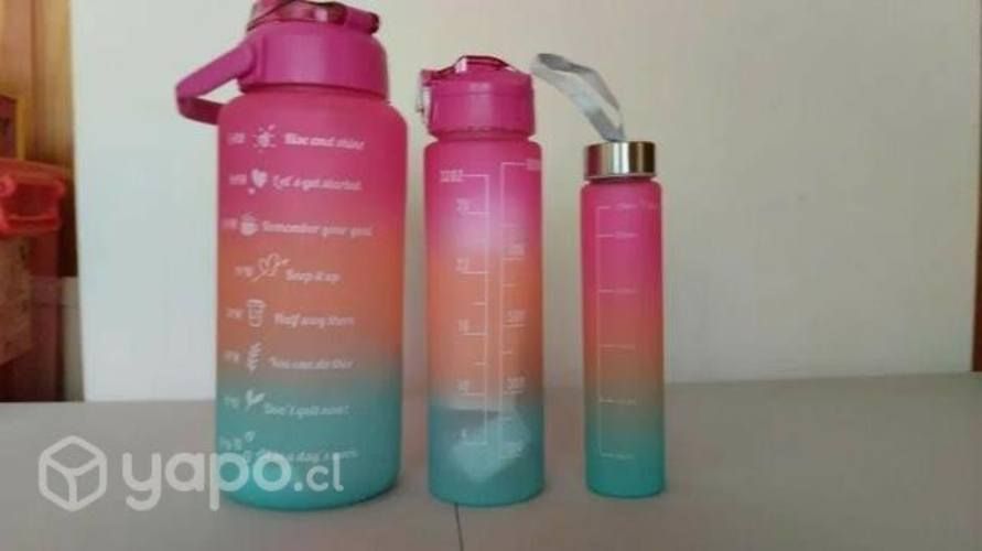 Tripack de botellas motivacionales