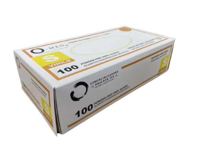 Guantes De Vinilo O MED 100 Unidades