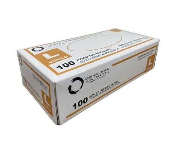 Guantes De Vinilo O MED 100 Unidades