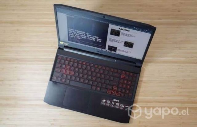 Notebook Gamer Nitro 5 gtx1650