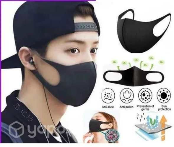 Mascarilla Boca Negra Neopreno Impermeable Unisex