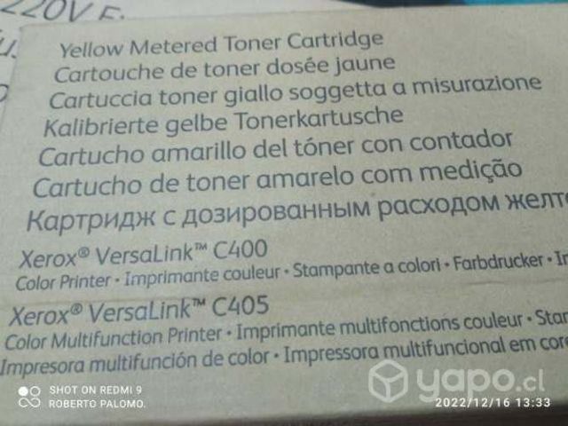 Toner Xerox versalink c400/c405 yellow original de