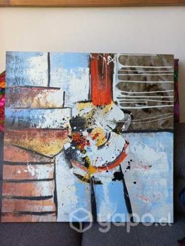 Cuadro decorativo abstracto 80×80