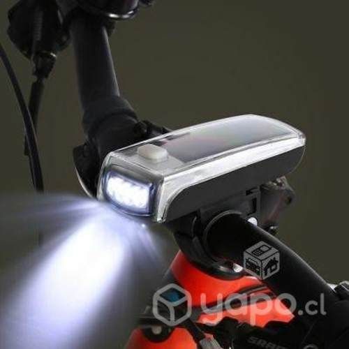 Luz Delantera de Bicicleta Recargable Solar 4 LED