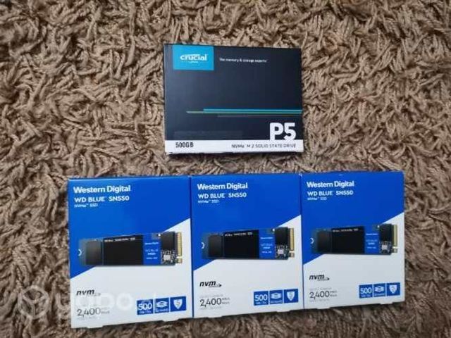 Unidad disco solido NVme 500 GB nuevos