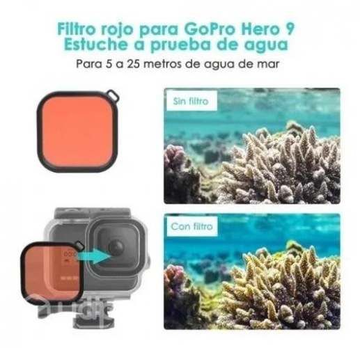 Kit Estuche Funda Filtros Mica Para Gopro Hero