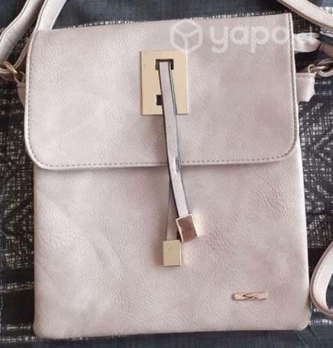 Cartera beige sei