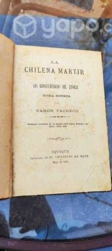 Libro la chilena martir 1883 de ramon pacheco