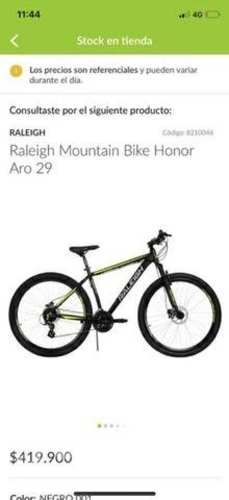 Bicicleta raleigh mountain bike honor aro 29