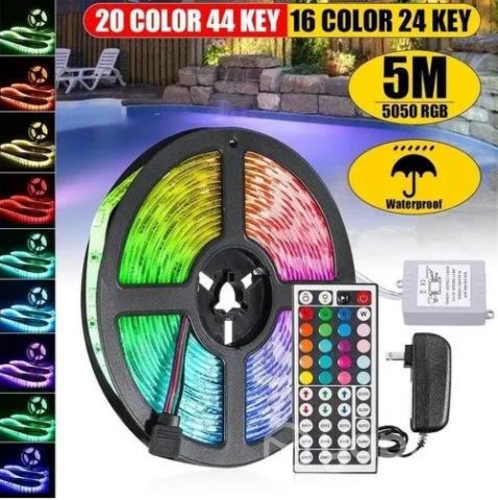 Tira Led Rgb 5050 300 Leds 5m + Control 44 Botones