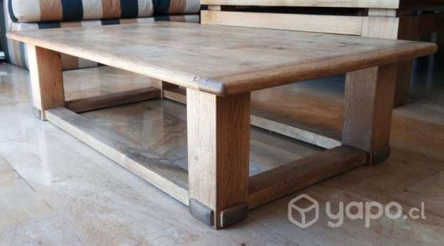 Mesa de centro de encina