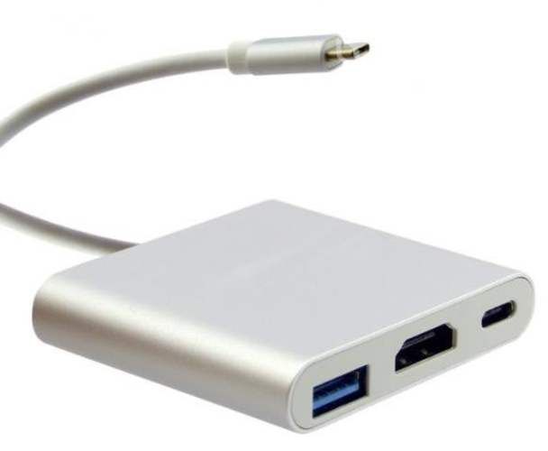 Convertidor Type-C A HDMI/USB 3.0/Type-C Para Mac
