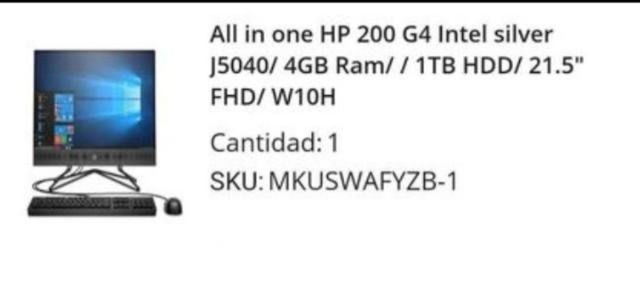 Computador de Escritorio HP