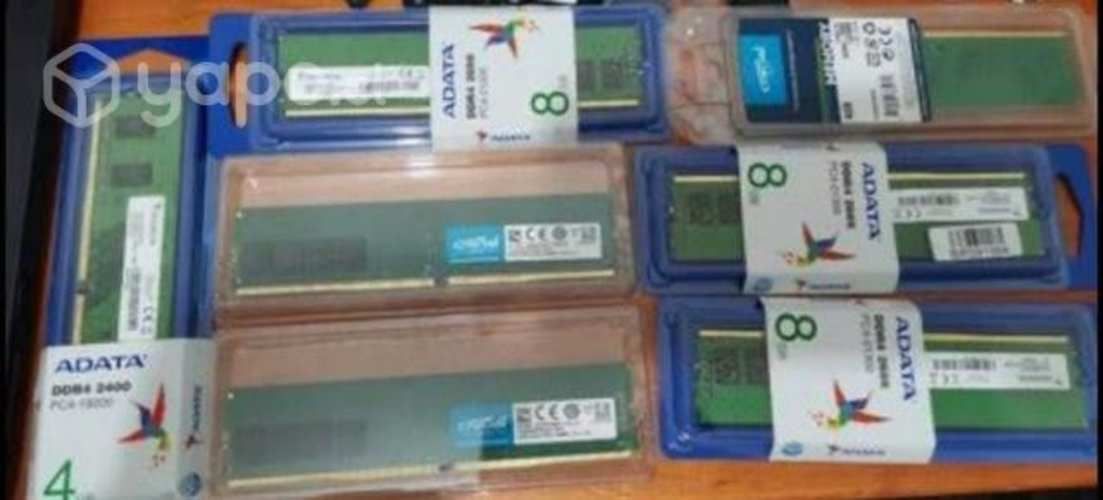 Memorias RAM DDR4 de 4GB y 8GB