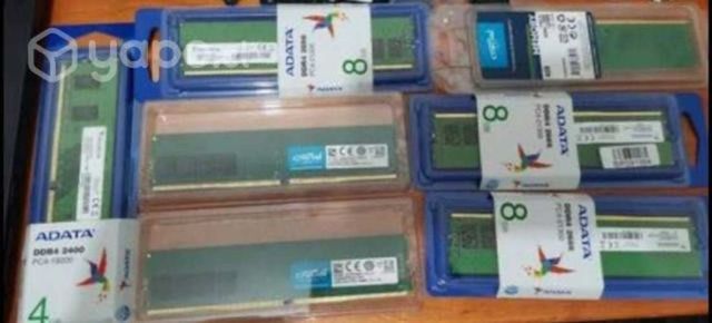 Memorias RAM DDR4 de 4GB y 8GB