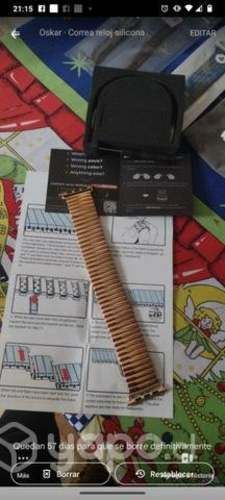 Correa de reloj elástica y metal