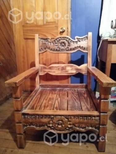 Sillones , terraza ,jardin , madera