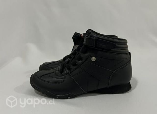 Botín De Colegio 80% Cuero Marca Teener N*36 Negro