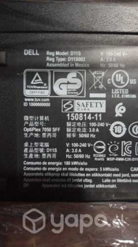 PC Escritorio Dell i5 / 3.0 GHz / D11s Optiplex