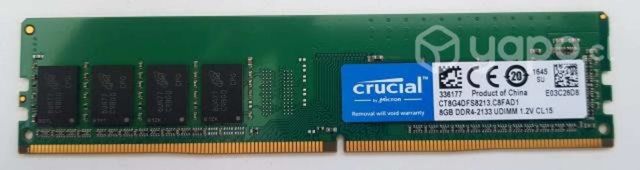 Memoria Ram Para Pc, Ddr4-2133, 1x8gb. Udimm 1.2v