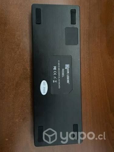 Teclado mecánico hype legend rebel switch blue 60%