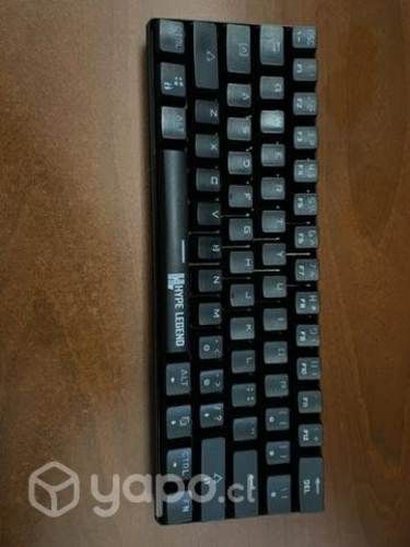 Teclado mecánico hype legend rebel switch blue 60%