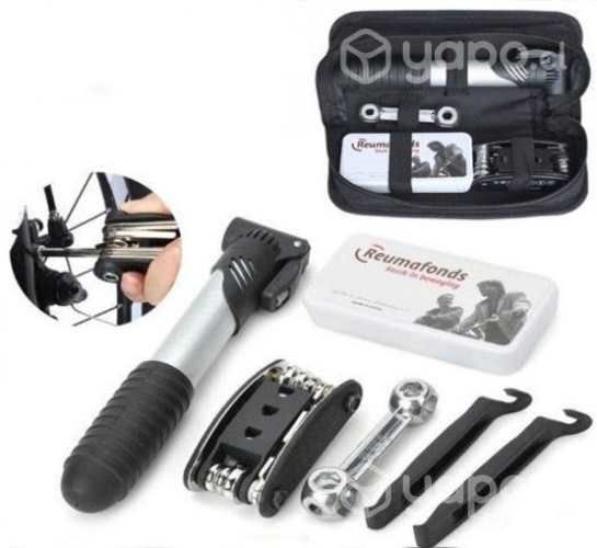 Kit Herramientas Bicicletas Con Bombin +Accesorios