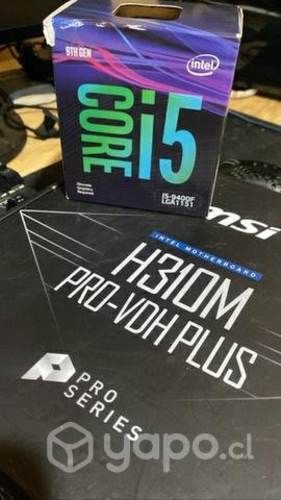 I5 9400f y Placa madre h310m