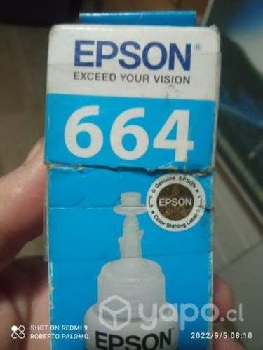 Tintas Epson 664 colores originales