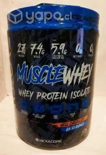 Hexacore Muscle Whey Proteina 4.8 libras 64 servic