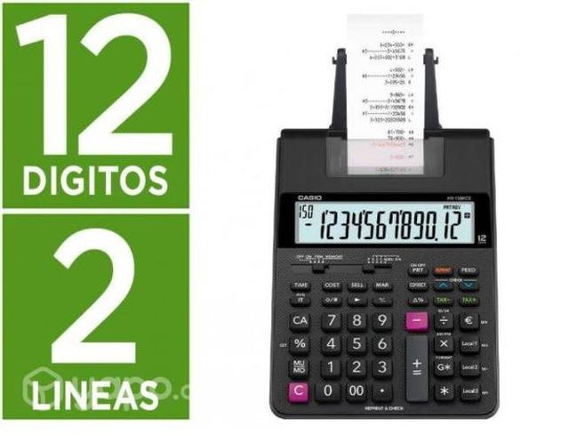 Calculadora casio con rollo hr150r nuevas