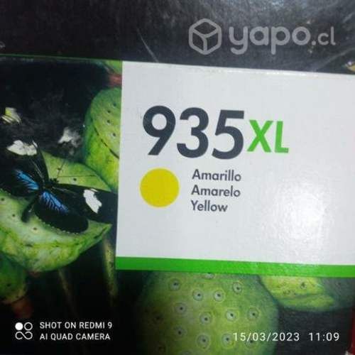 Tintas hp 933xl y 935xl colores originales de alta