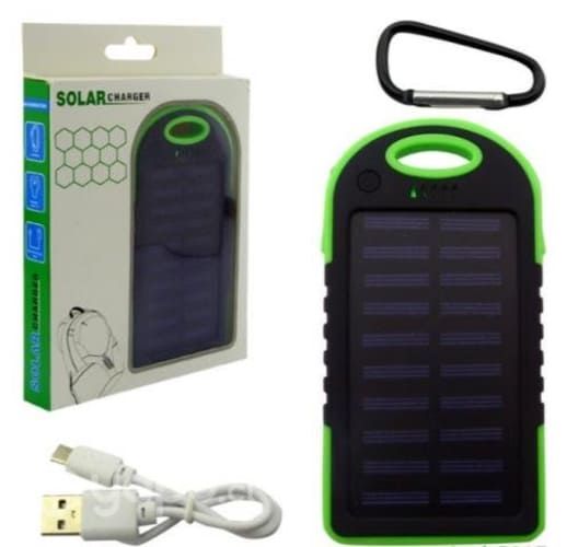 Bateria Solar Para Smartphone, 2 USB. 5000 Mah