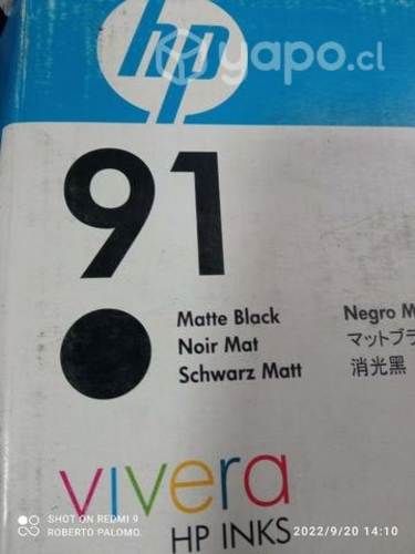 Tinta HP 91 Matte black original de 775ml