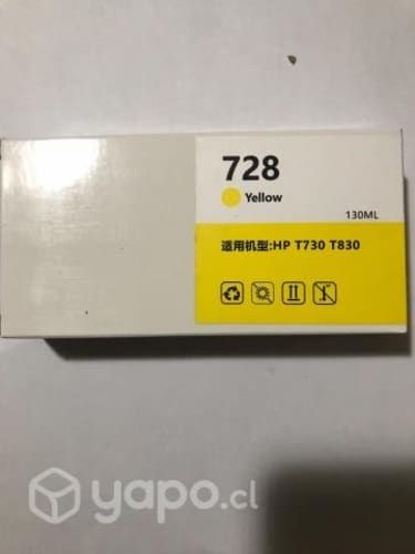 TINTA HP 728 COLORES 130ml.(HP DESIGNJET T730-T830