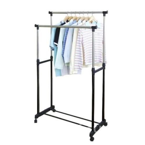 Perchero Doble Organizador Colgador con Ruedas