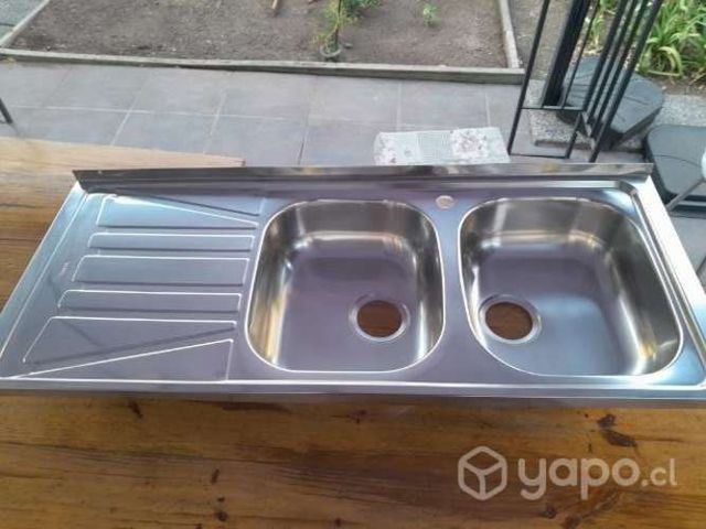 Lavaplatos Teka 120 x 50 x 15,5 Sobreponer Inox