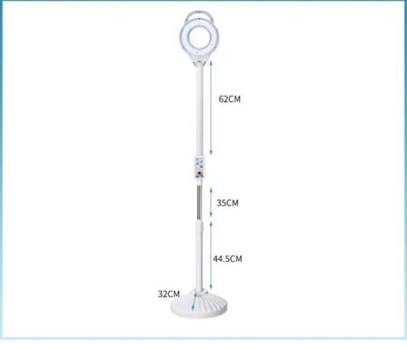 Lampara Lupa Led 8X Dinmable Pedestal Cosmetóloga