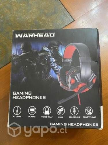 Audífonos gamer casi nuevos