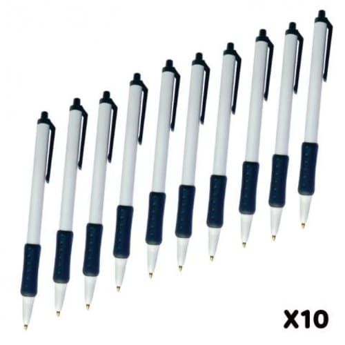 Lapiz Pasta Bic Punta Media Tinta Negra 10 Uds