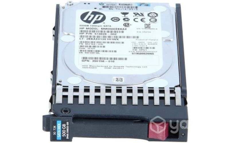 Hp , 500gb 3g 7.2k 2.5 sata