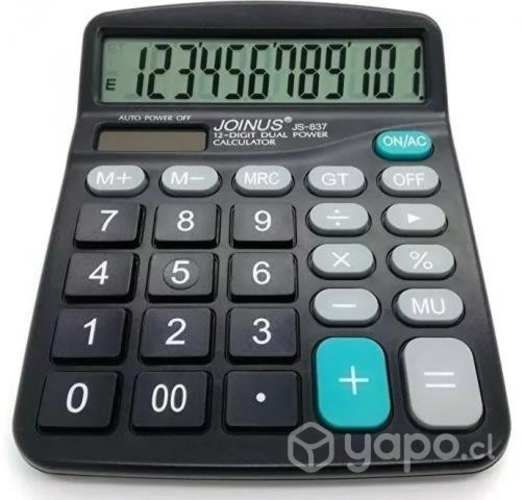 Solar calculadora lcd de numeros grandes 12 digito