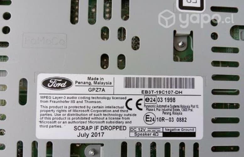 Módulo ACM Radio Original Ford Ranger 2016-2020