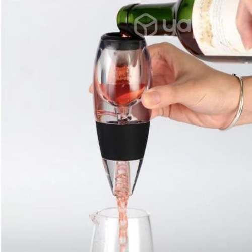 Aireador De Vino Decantador Portátil De Cristal