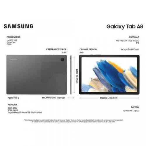 Tablet Samsung Galaxy Tab A8 10.5&quot; 4GB 64GB