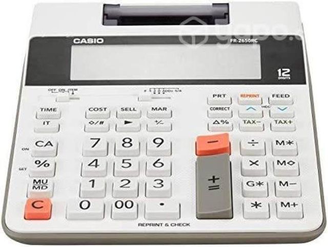 Calculadora casio con rollo fr2650 nuevas
