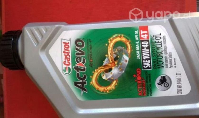 Aceite actevo semisintético castrol 10w40, 946 ml