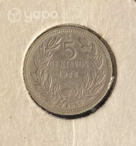 Moneda 1928 de 5 centavos