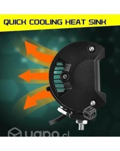 Neblinero de 12V Barra Focos 6 Led 18W Rectangular